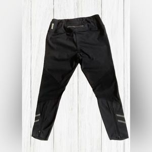 Zella Black Workout Leggings With Reflective Stripes. Size Medium